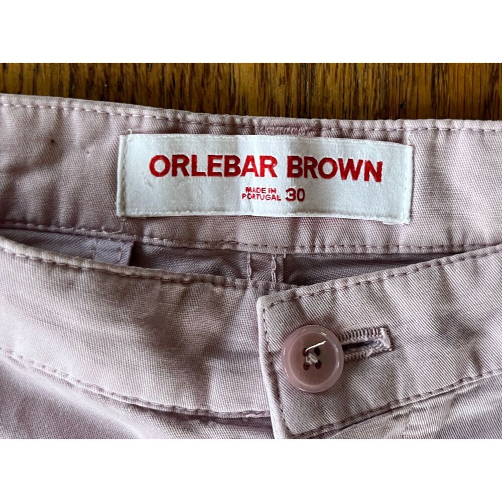 ORLEBAR BROWN Pink Alexander Straight Leg Pants Trousers Mens Size 30 - Picture 3 of 11